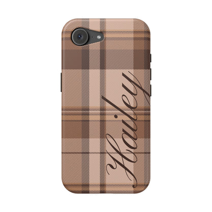 Custom Toffee Plaid iPhone Case