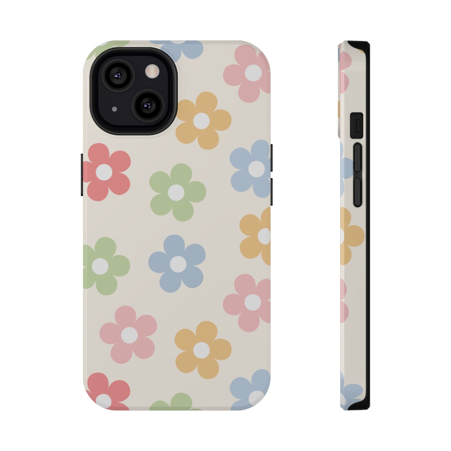 Preppy Retro Flowers iPhone Case