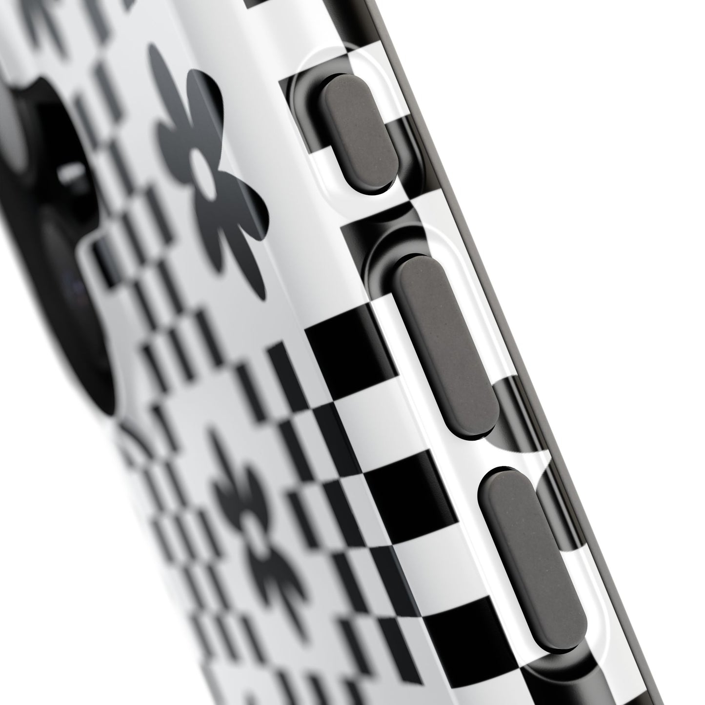 Monochrome Daisy iPhone Case