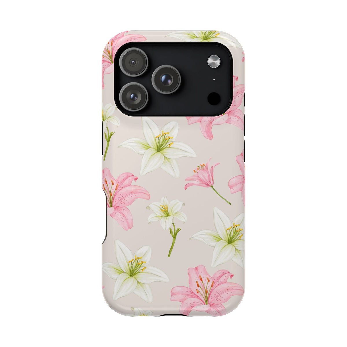 Beige Tiger Lily iPhone Case from Stella Cases