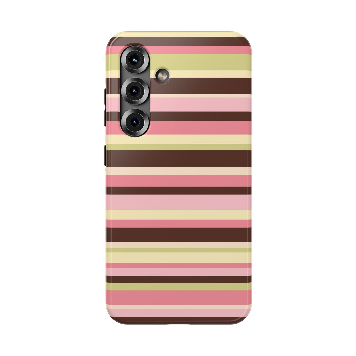 Strawberry Matcha Stripes Samsung Case