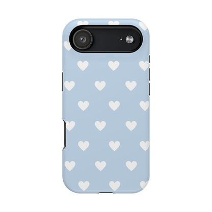 Blue Hearts iPhone Case