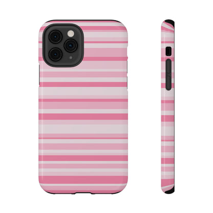 Pink Candy Stripes iPhone Case