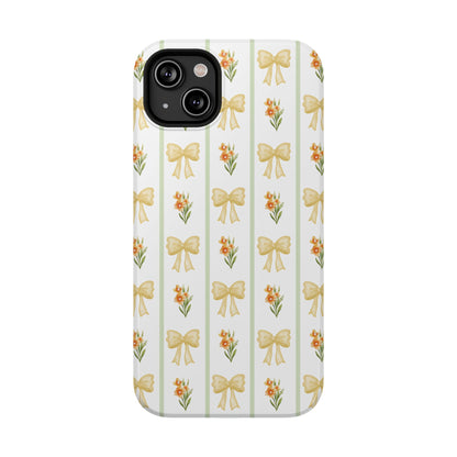 Yellow Bows iPhone Case