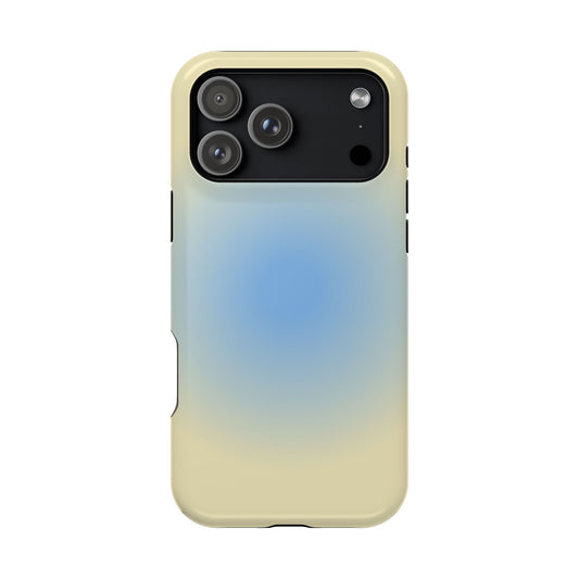 Blue & Yellow Aura iPhone Case