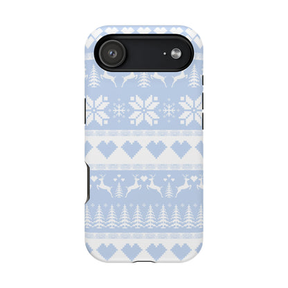 Blue Christmas Sweater iPhone Case