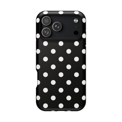 White Polka Dots iPhone Case