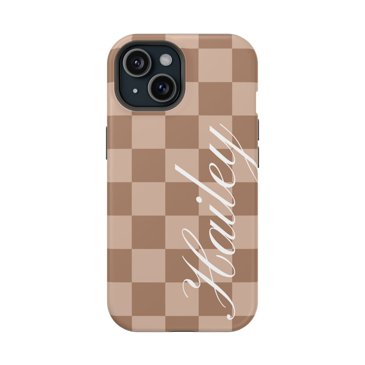 Custom Toffee Checkered iPhone Case