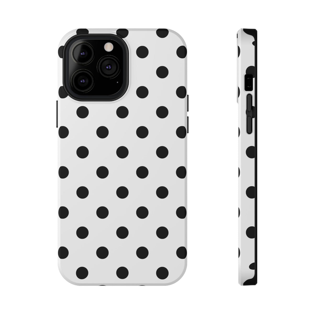 Black Polka Dots iPhone Case