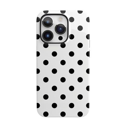 Black Polka Dots iPhone Case
