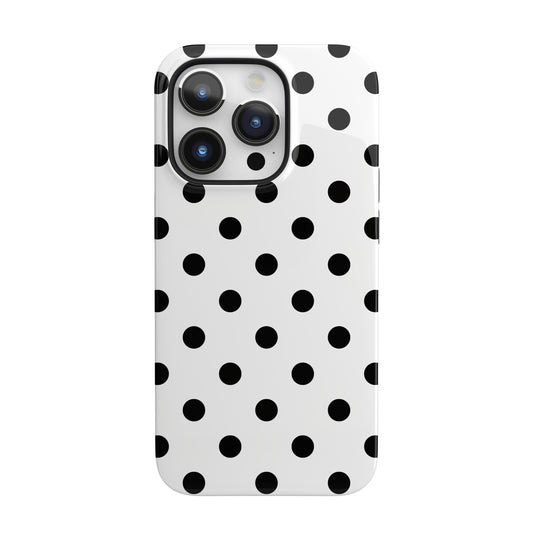 Black Polka Dots iPhone Case