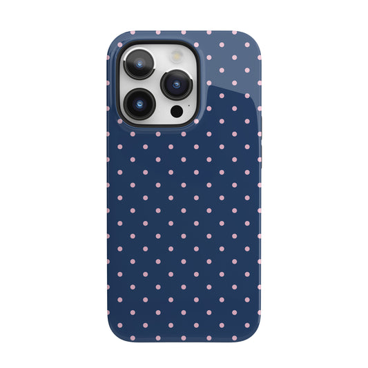 Periwinkle Mini Polka Dots iPhone Case