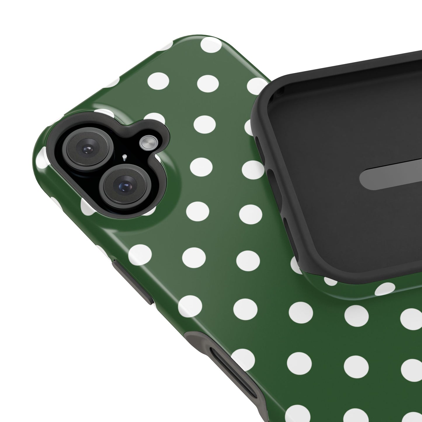 Green Polka Dots iPhone Case