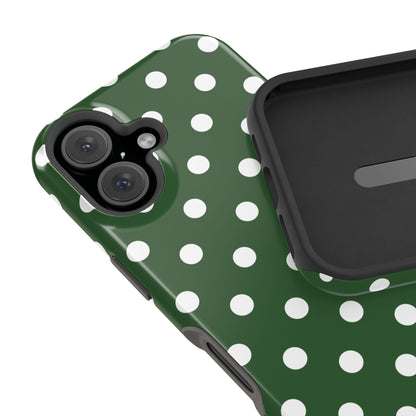 Green Polka Dots iPhone Case