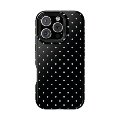 Blue Velvet Mini Dots iPhone Case