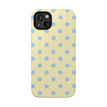 Lemon Sky Polka Dots iPhone Case
