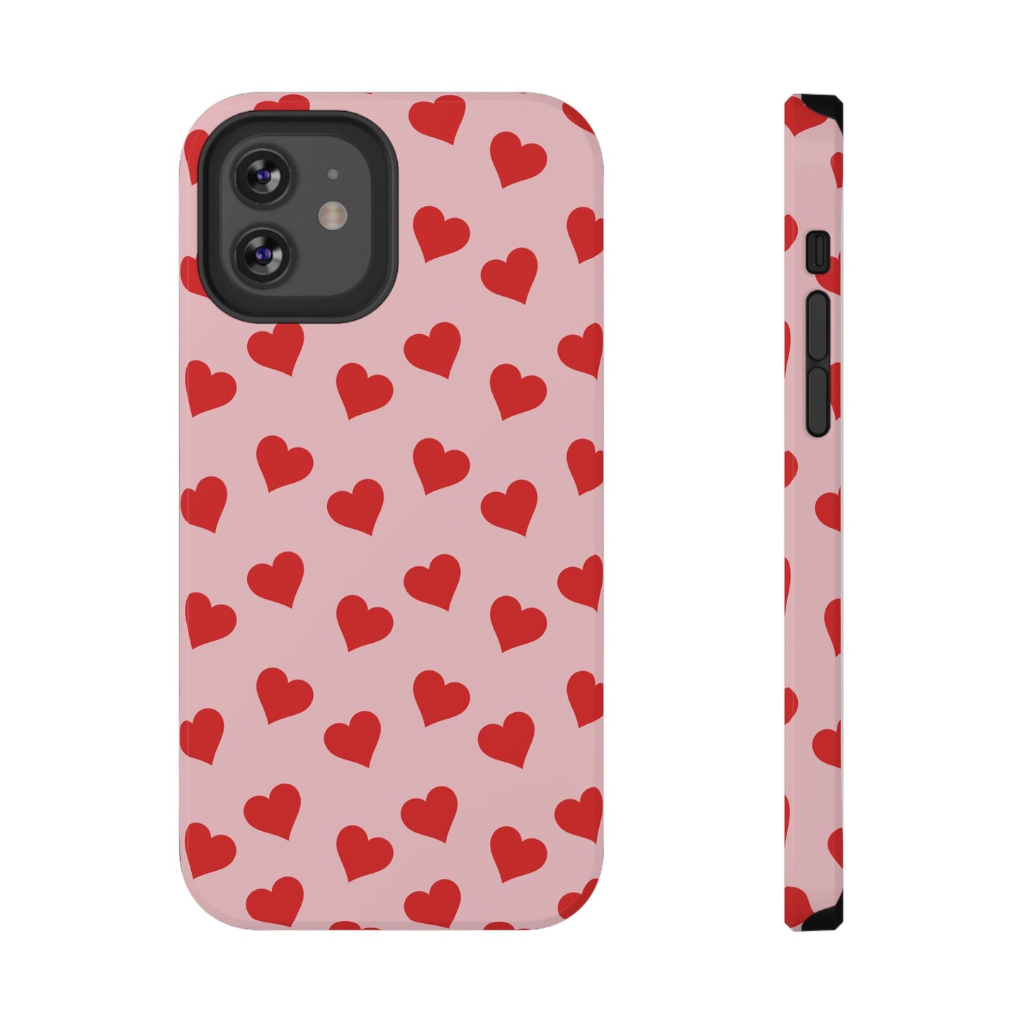 Red & Pink Heart Mania iPhone Case