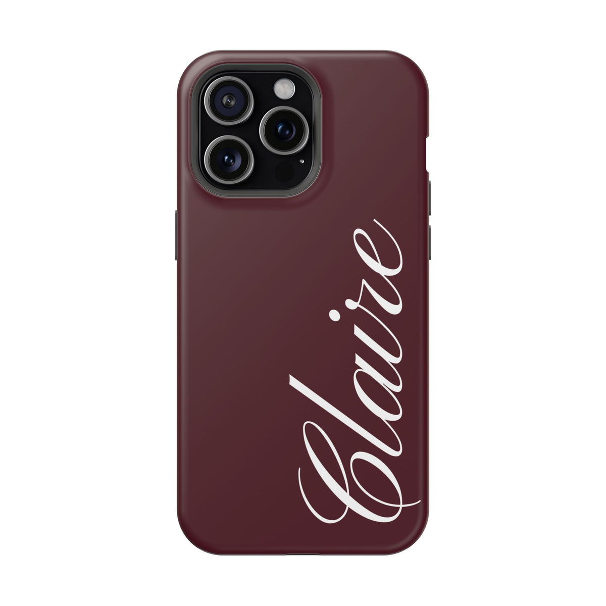 Personalized Burgundy iPhone Case