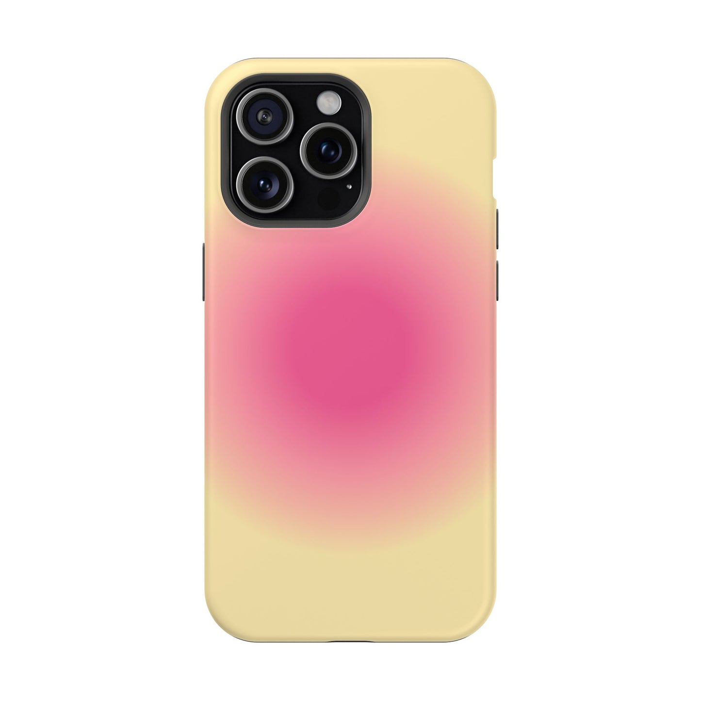 Hot Pink & Yellow Aura iPhone Case