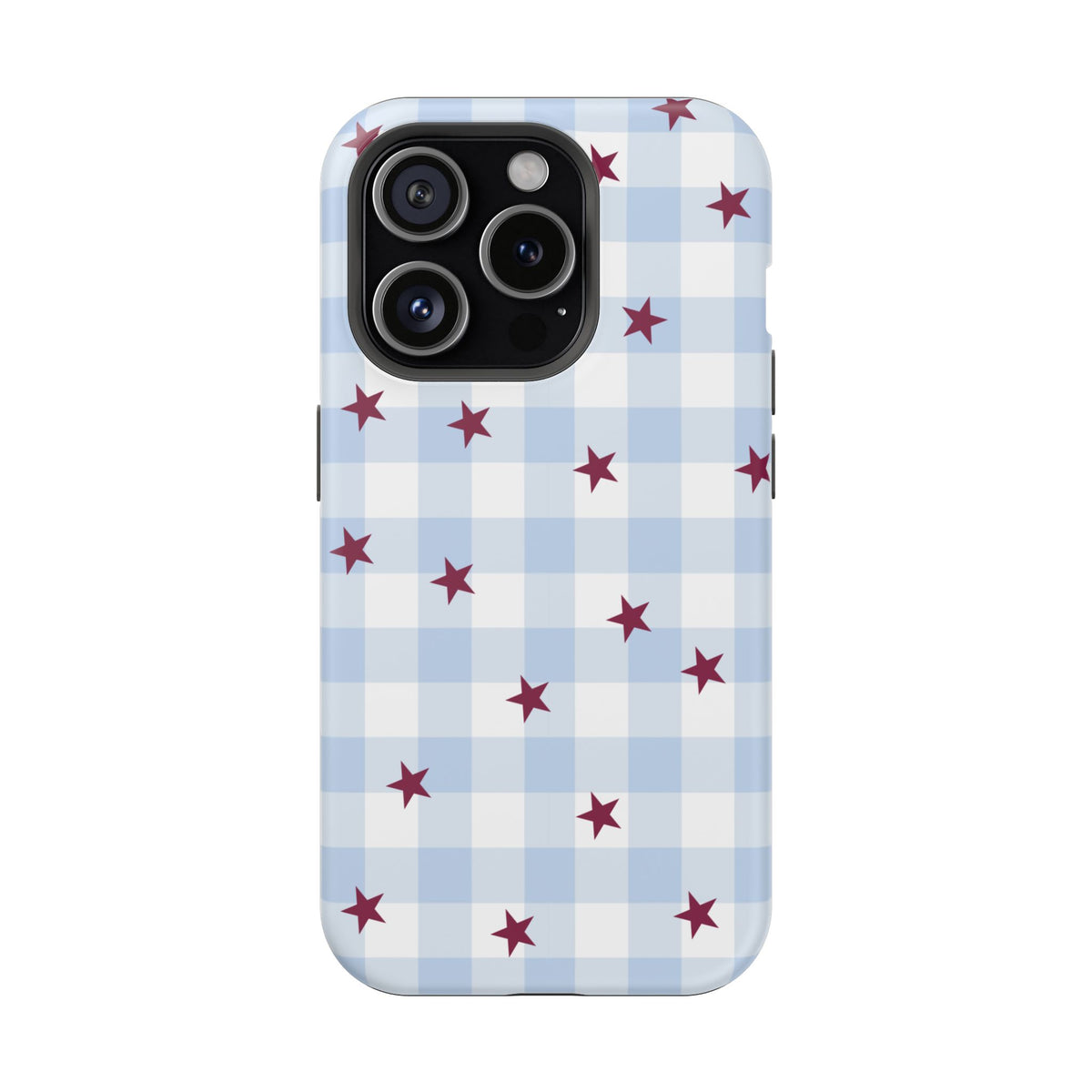 Mulberry Gingham iPhone Case