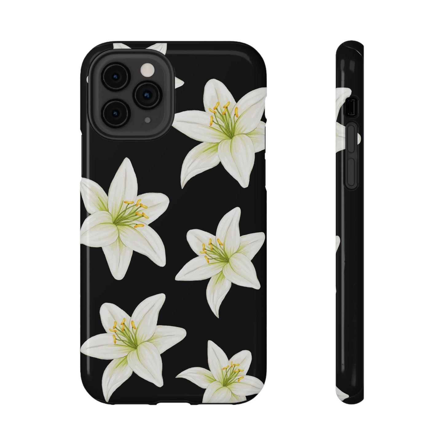 Black Tiger Lily iPhone Case