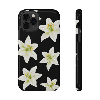 Black Tiger Lily iPhone Case