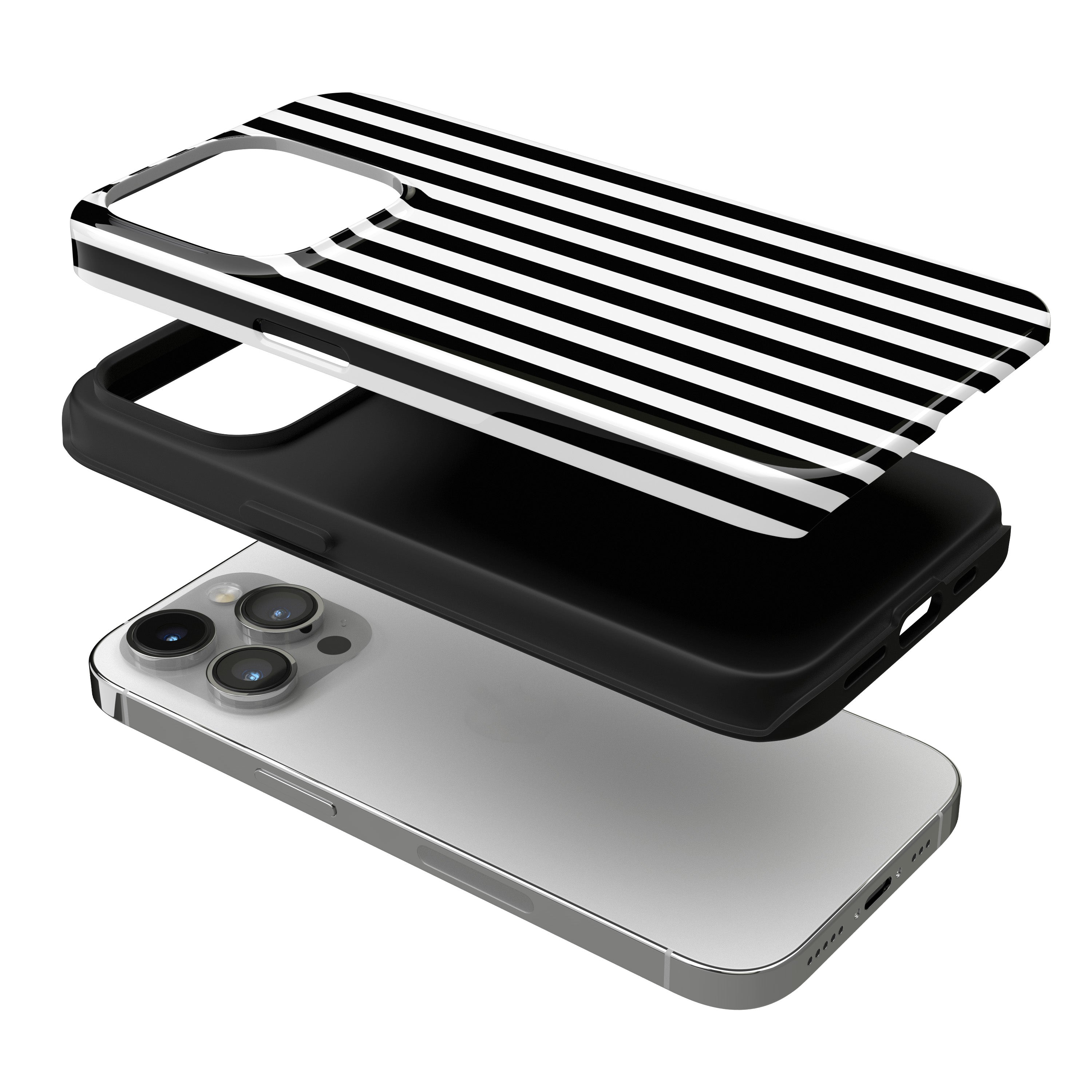 Noir Stripes iPhone Case