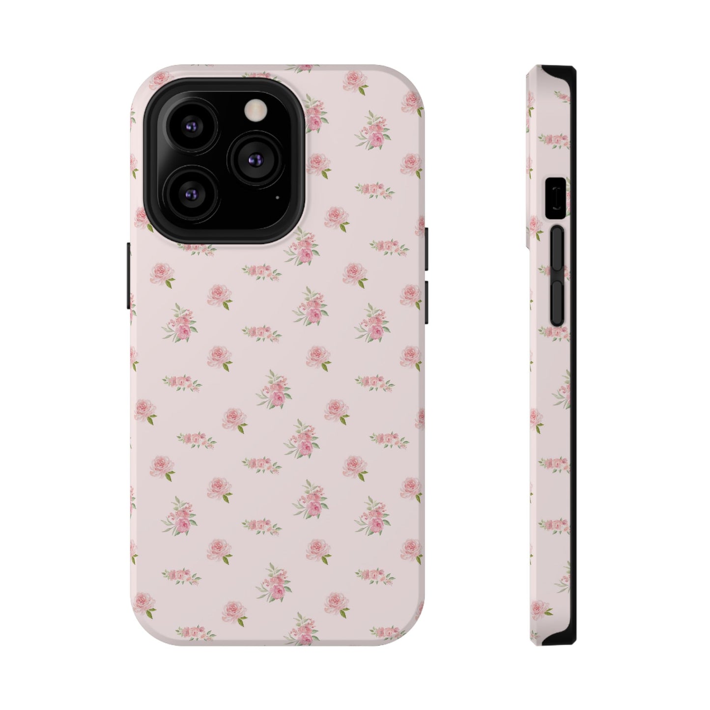Pink Vintage Roses iPhone Case