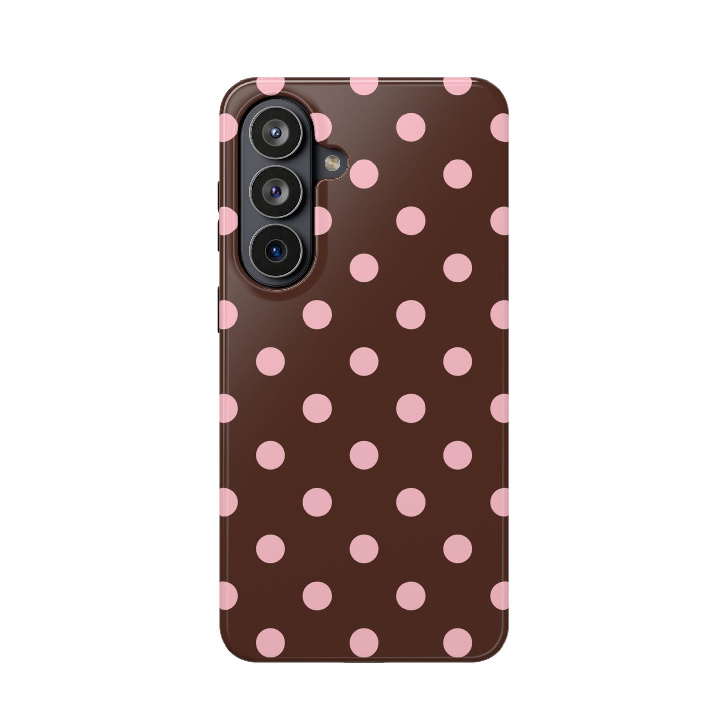 Pink Latte Polka Dots Samsung Case
