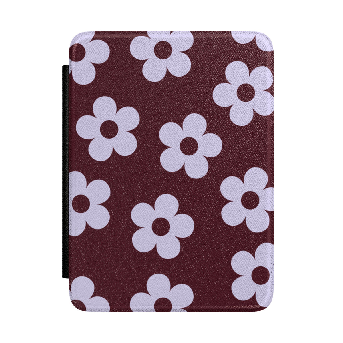 Burgundy & Violet Flowers Kindle Case