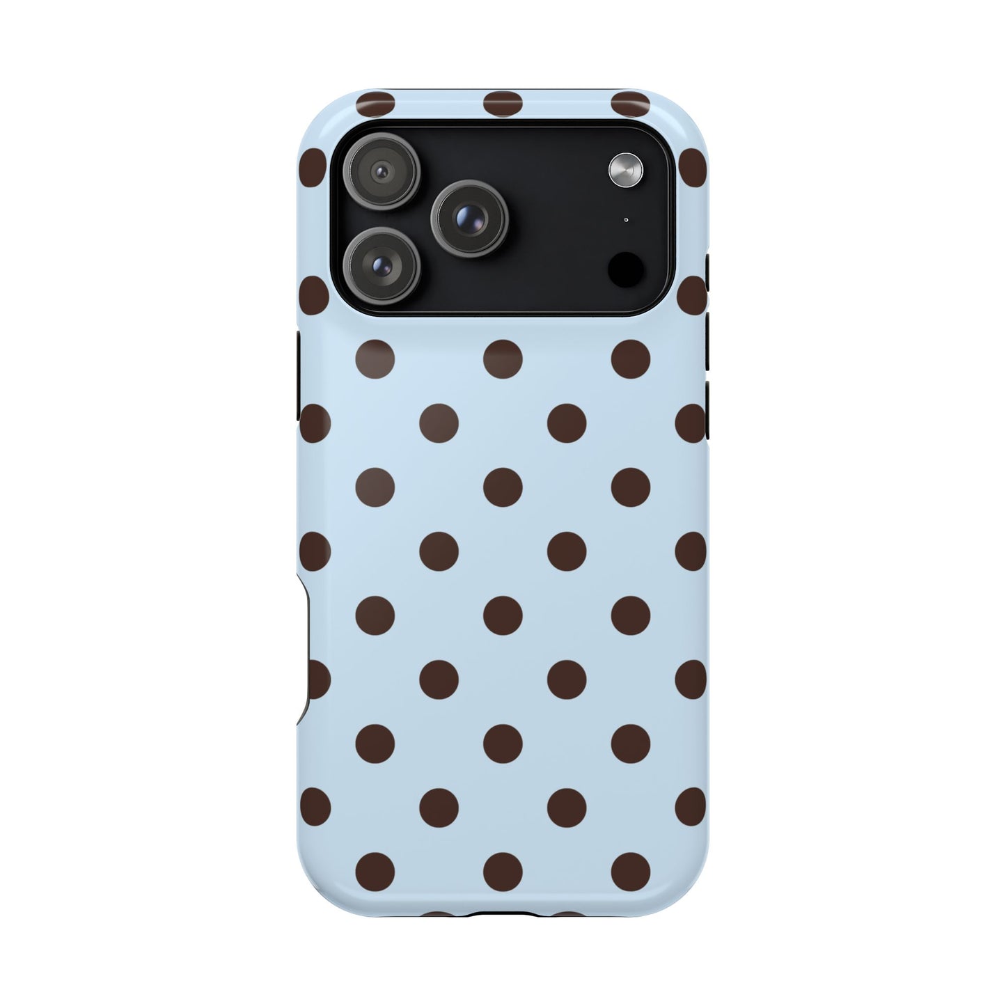 Blueberry Mocha Polka Dots iPhone Case