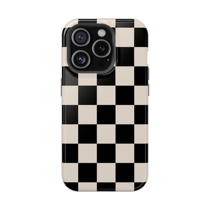 Espresso Checkered iPhone Case