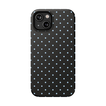 Blue Velvet Mini Dots iPhone Case