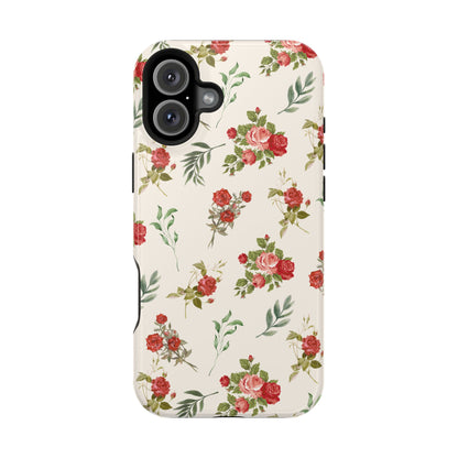 Red Vintage Roses iPhone Case