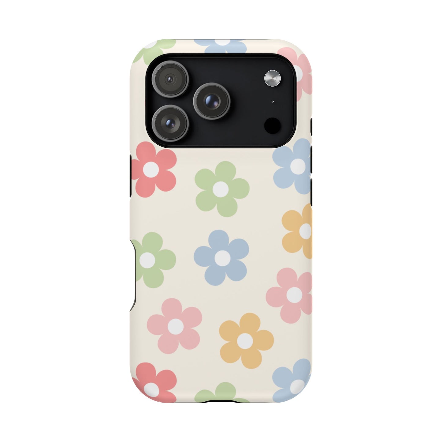 Preppy Retro Flowers iPhone Case