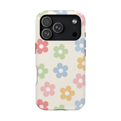 Preppy Retro Flowers iPhone Case