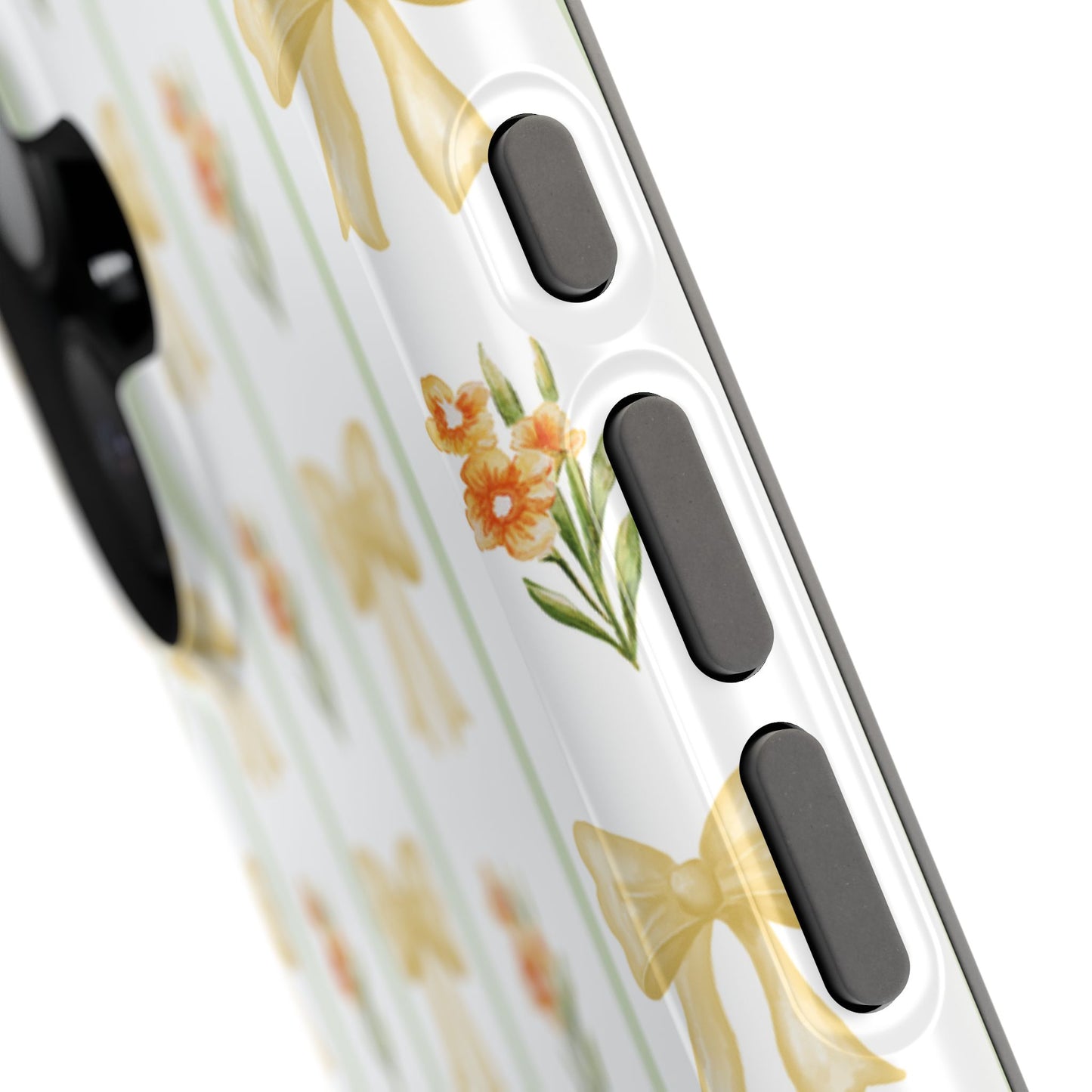 Yellow Bows iPhone Case