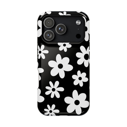 Black Flower Power iPhone Case