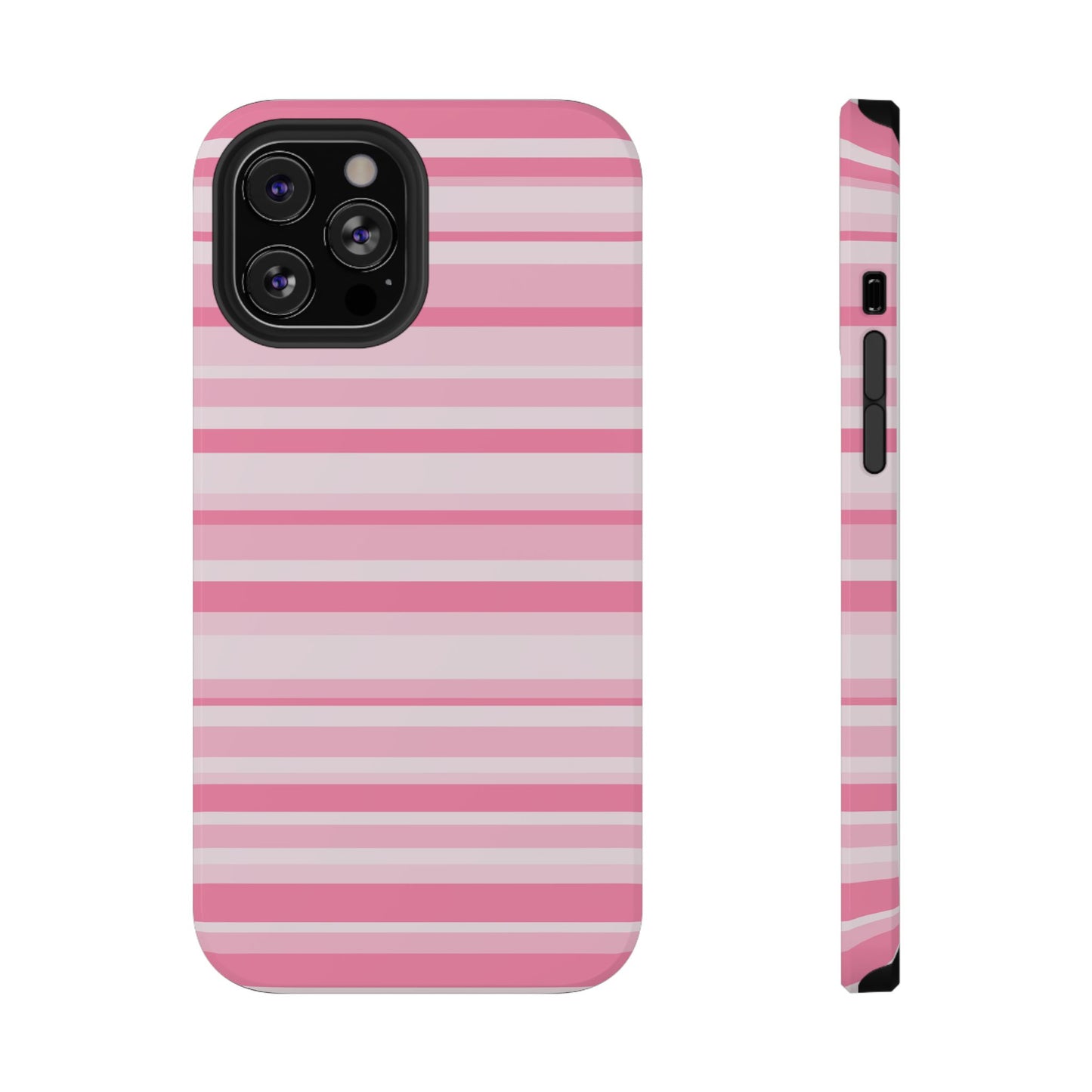 Pink Candy Stripes iPhone Case