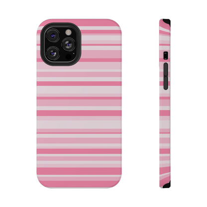 Pink Candy Stripes iPhone Case