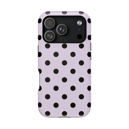 Lilac Polka Dots iPhone Case