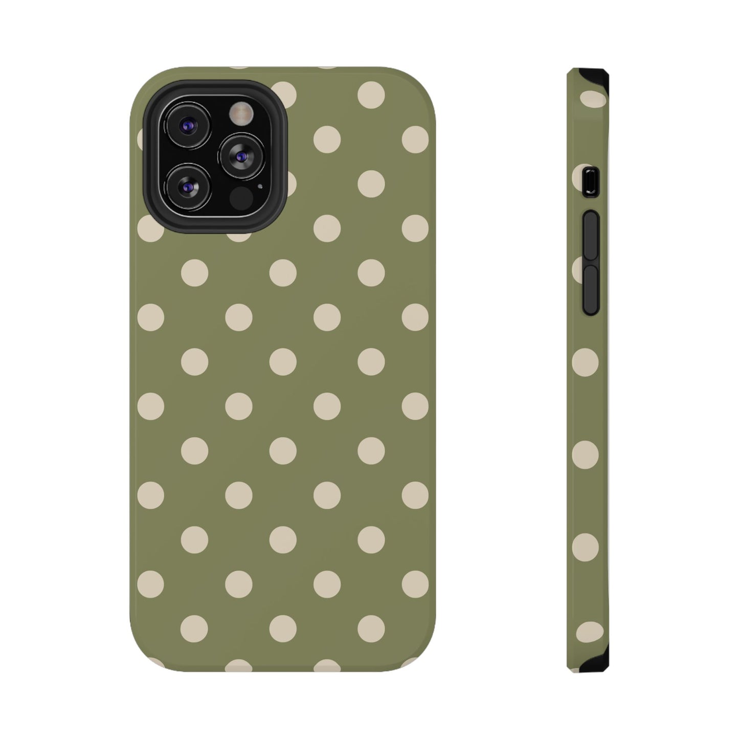 Green Polka Dots iPhone Case