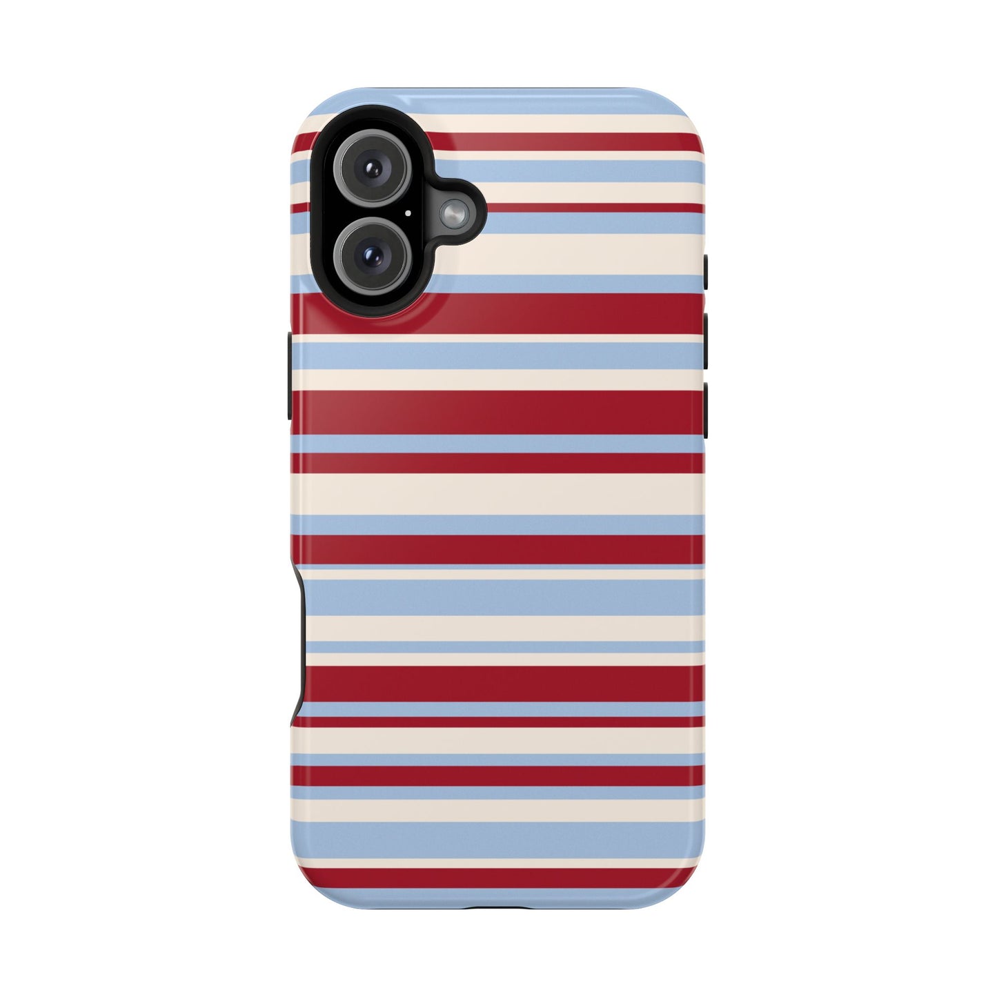 Cherry Soda Stripes iPhone Case