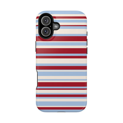 Cherry Soda Stripes iPhone Case