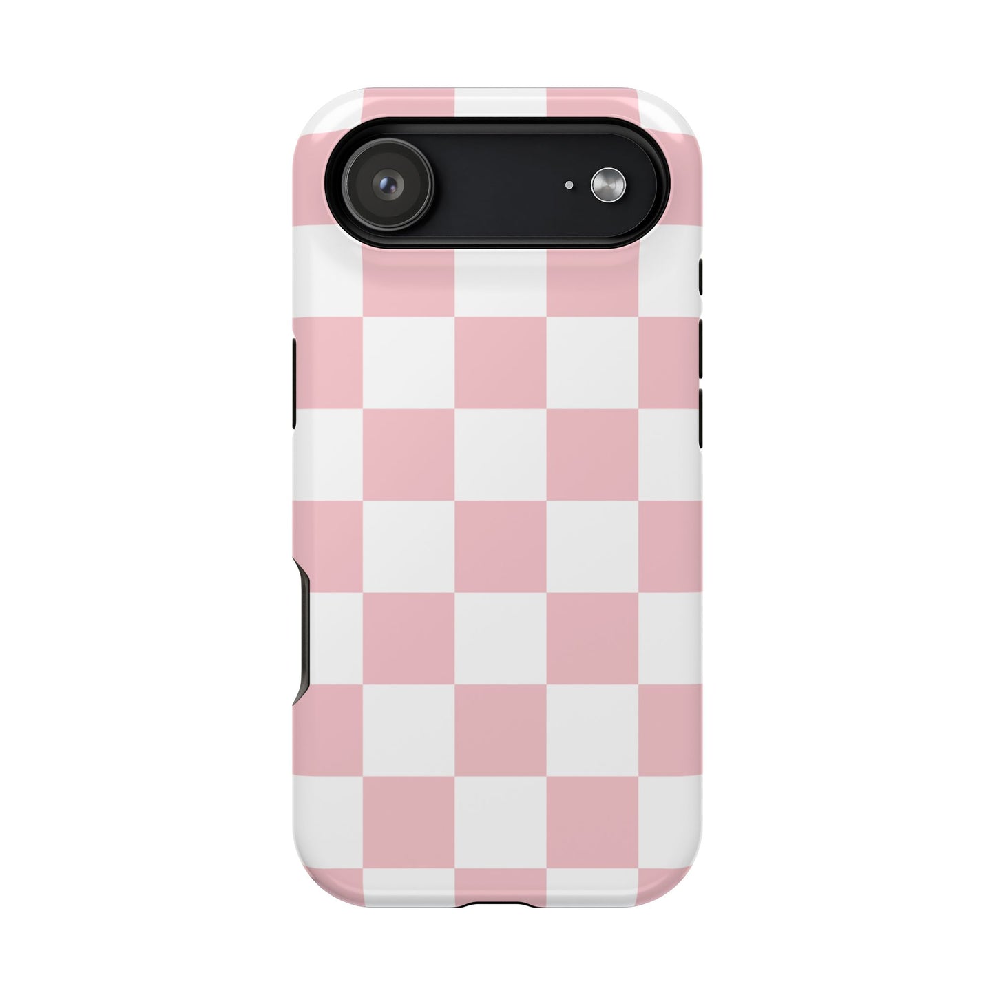 Pastel Pink Checkered iPhone Case