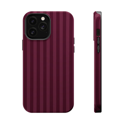 Plum Stripes iPhone Case