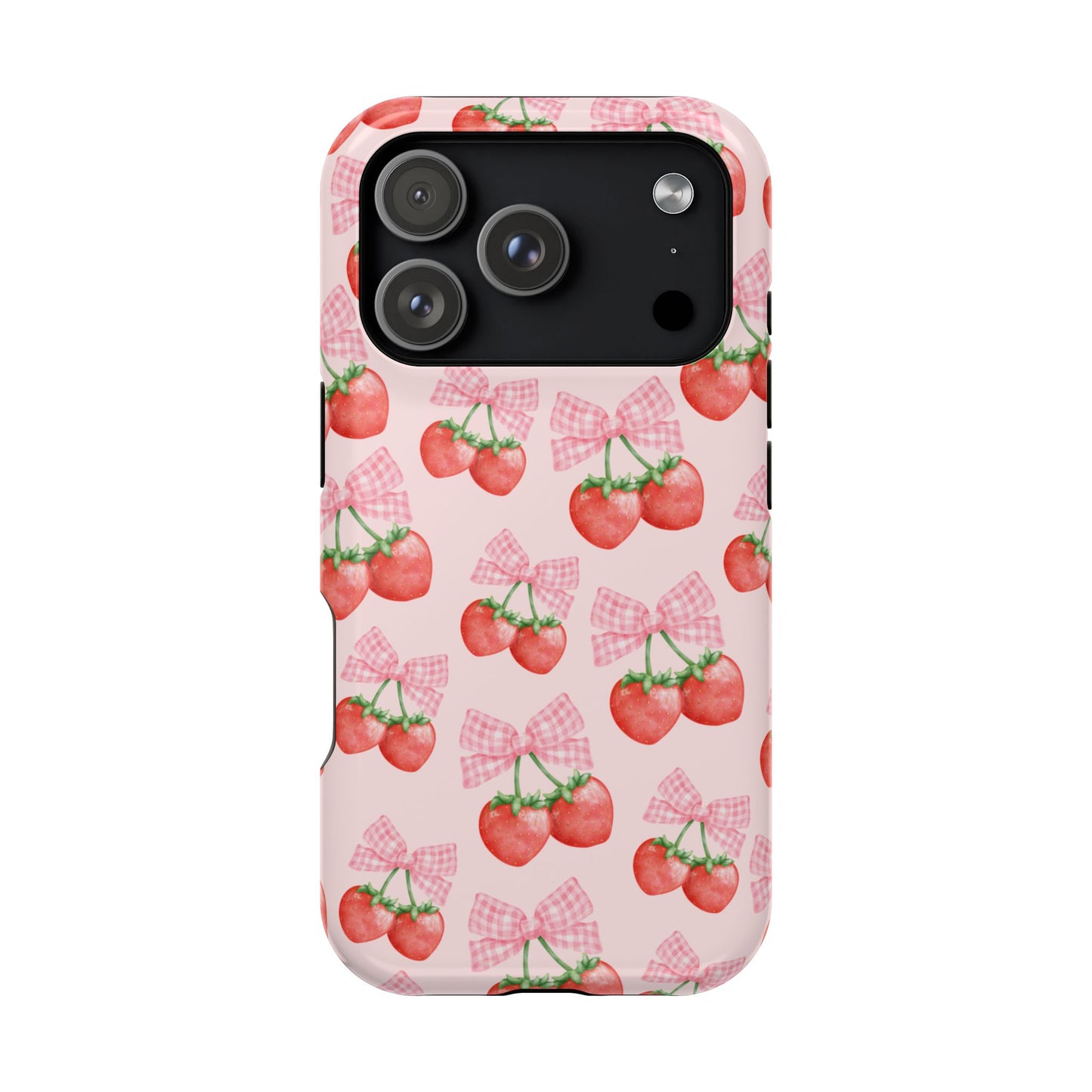 Strawberry Bows iPhone Case