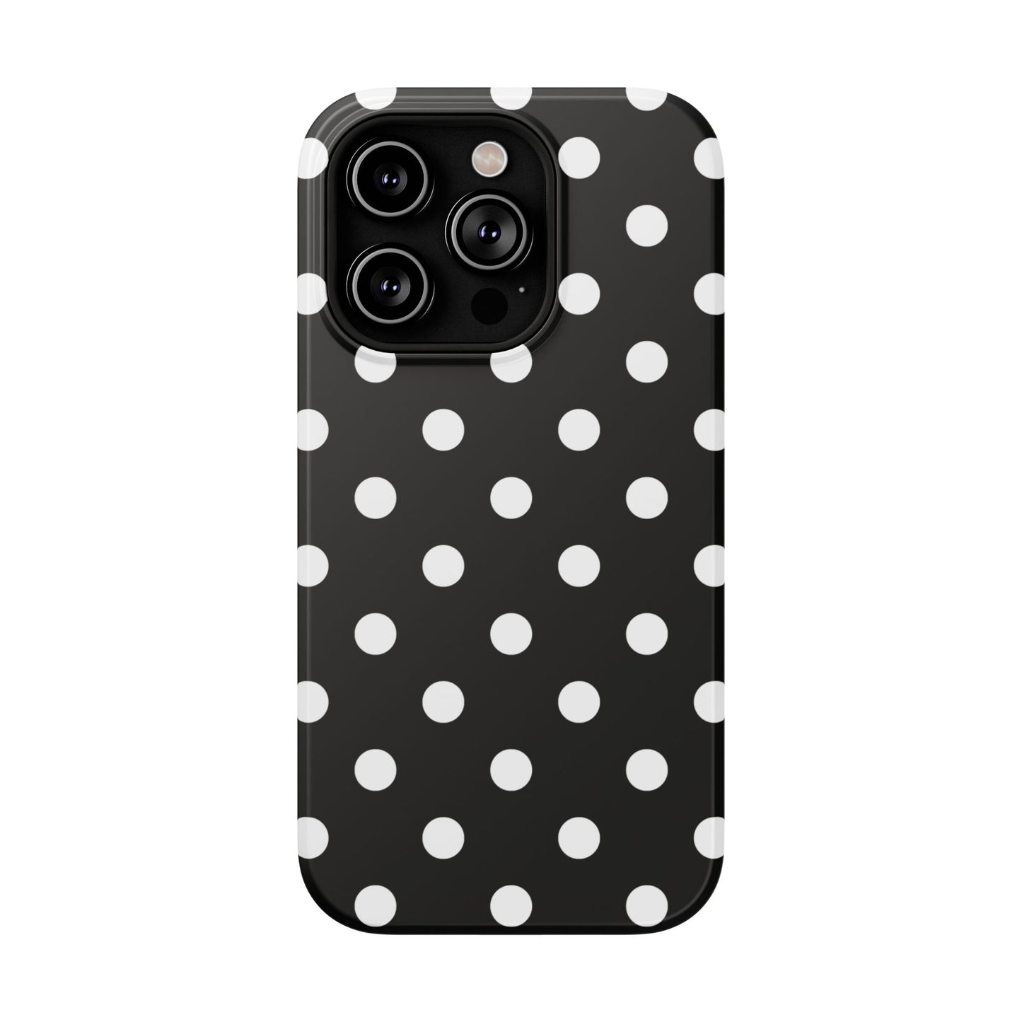 White Polka Dots iPhone Case