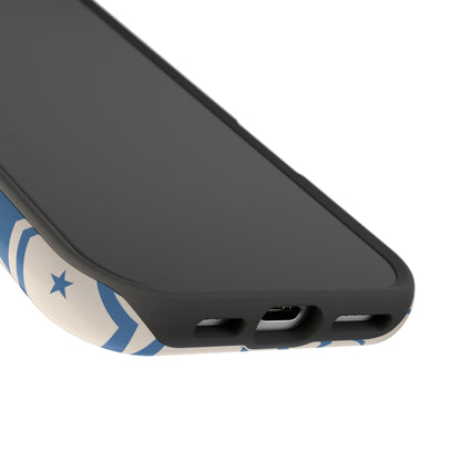 Beige & Blue Stardust iPhone Case