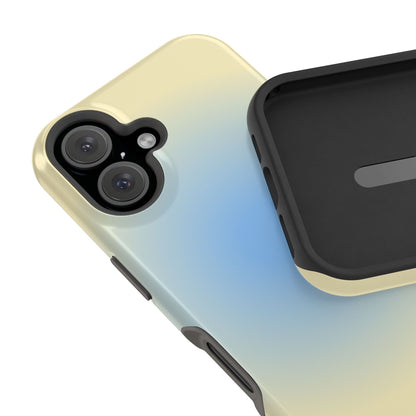 Blue & Yellow Aura iPhone Case